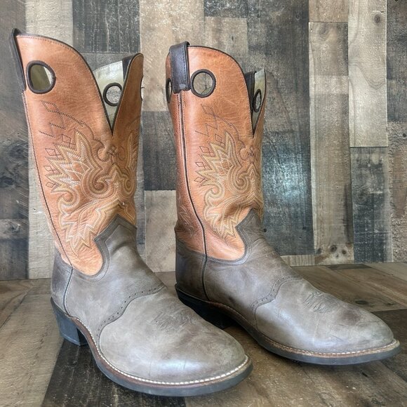 Double H 1537 Buckaroo Tall Western Cowboy Boots Mens 13 D - Picture 2 of 12